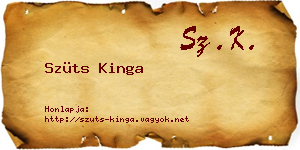 Szüts Kinga névjegykártya